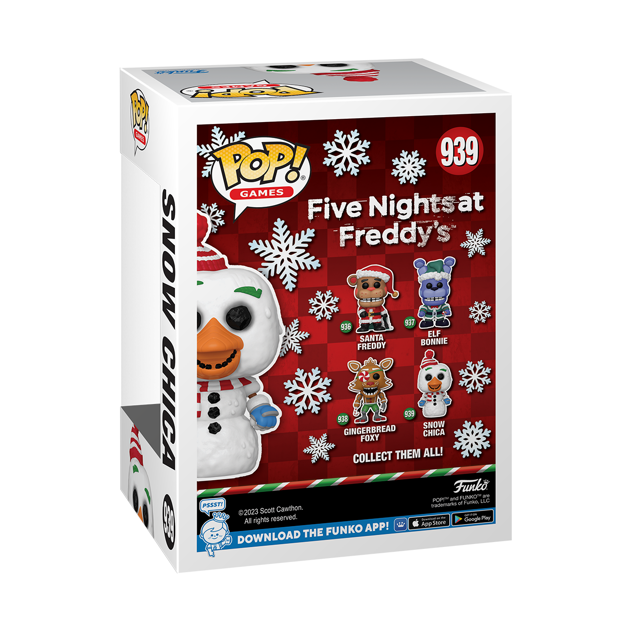 Funko POP! Games: Five Nights at Freddy's: Holiday Season Snow Chica 4.9-in  Vinyl Figure